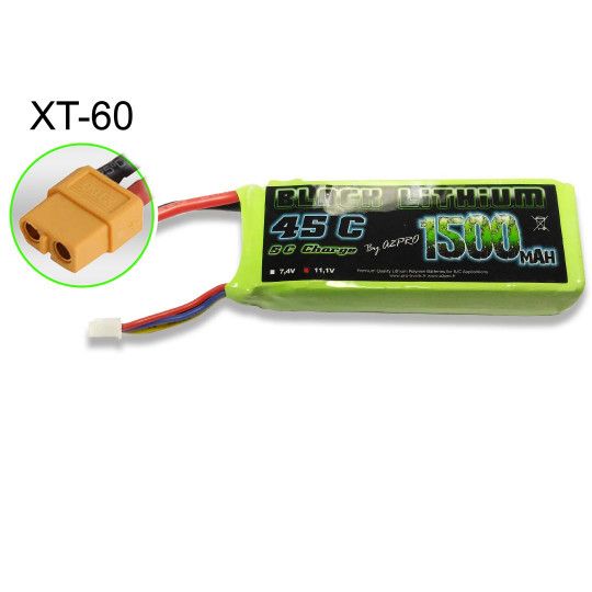 Accu LiPo Black Lithium 1500mAh 45C 3S XT-60  Z03L9150330X6