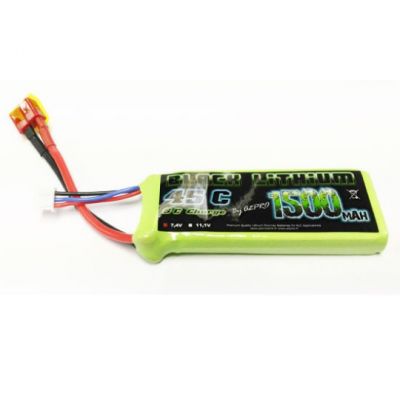 Accu LIPO pour appareil radiocommand� Accu LiPo Black Lithium 1500mAh 45C 2S z03l9150320