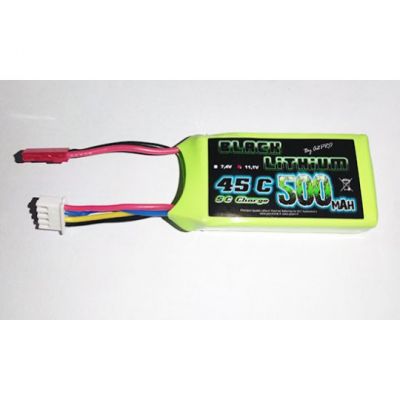 Accu LIPO pour appareil radiocommand� Accu LiPo Black Lithium 500mAh 45C 3S BEC Z03L9050330B