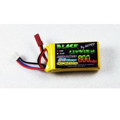 Accu LIPO pour appareil radiocommand� Accu LiPo Black Lithium 800mAh 15C 2S Bec  Z03L9080021