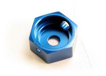 ADAPTATEUR DE FREIN + HEXAGONE ALU BLEU POUR T-MAXX