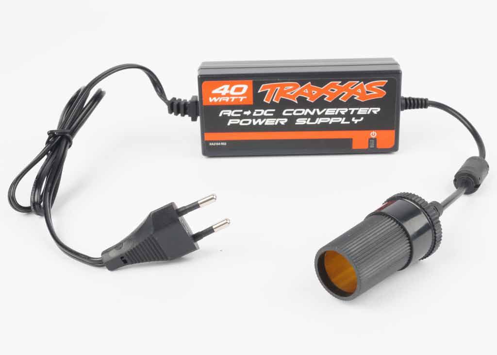 ALIMENTATION 200V-12V 40W PRISE ALLUME CIGARE - TRX2976G - TRAXXAS