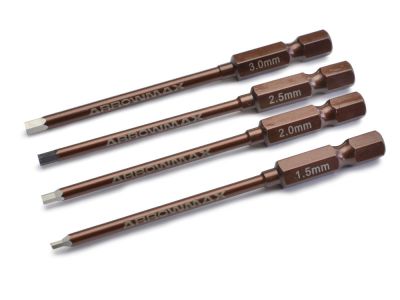 AM-500902� - Ensemble de 4 embouts Allen 6 pans pour visseuse (1,5 - 2,0 - 2,5 - 3,0 mm) - Arrowmax