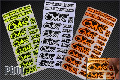 Autocollants 6MIK - PG01 - Pi�ces et Options 6Mik