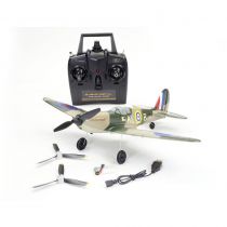 Avion de début télécommandé V761-12 Volantex SPITFIRE avec stabilisateur de vol V761-12