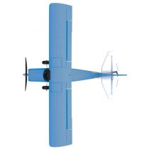 Avion électrique radiocommandé MAULE GYRO TRAINER bleu Mode 2 RTF Z7062004 