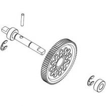 AXE DE COURONNE CENTRALE + COURONNE + ROULEMENT - RC909T/RC706T - RC909-002