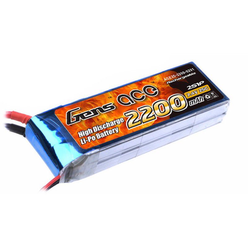 Batterie LiPo Extron X2 2200mAh 7.4V 2S - 25C-50C, Fiches XT60 Et XH, Pour Modélisme, Drones, RC