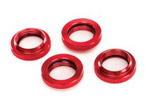 BAGUE DE RESSORT REGLABLE ALU ANODISEES ROUGE - TRX7767R - TRAXXAS