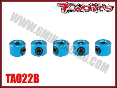 Bagues d\'arr�t de 3 mm bleues T-Work\'s (5)