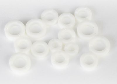 BAGUES NYLON 4X8X3MM (X2), 6X10X3MM (8),8X12X3.5MM (5)