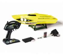 BATEAU RC CARSON RACE SHARK FD 2.4G 100% RTR JAUNE - 500108029