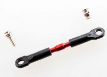 BIELLETTE ALU DE CARROSSAGE AVANT 39MM ANODISEES ROUGE+ ROTULES (1)