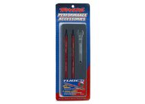 BIELLETTES ARRIERE ALU 7075-T6 ANODISEES ROUGE 124MM (2) POUR MAXX