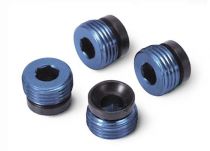 BOUCHONS ALUMINIUM ANODISES BLEU DE ROTULE