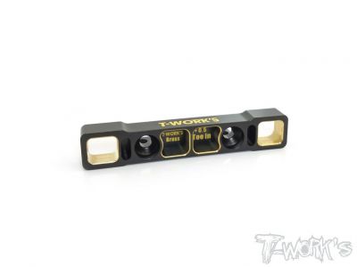 Brass Rear Lower Sus. Mount (arri�re +0.5 pincement) pour Kyosho MP9 TKI3 / TKI4- TO244R TO-244-R