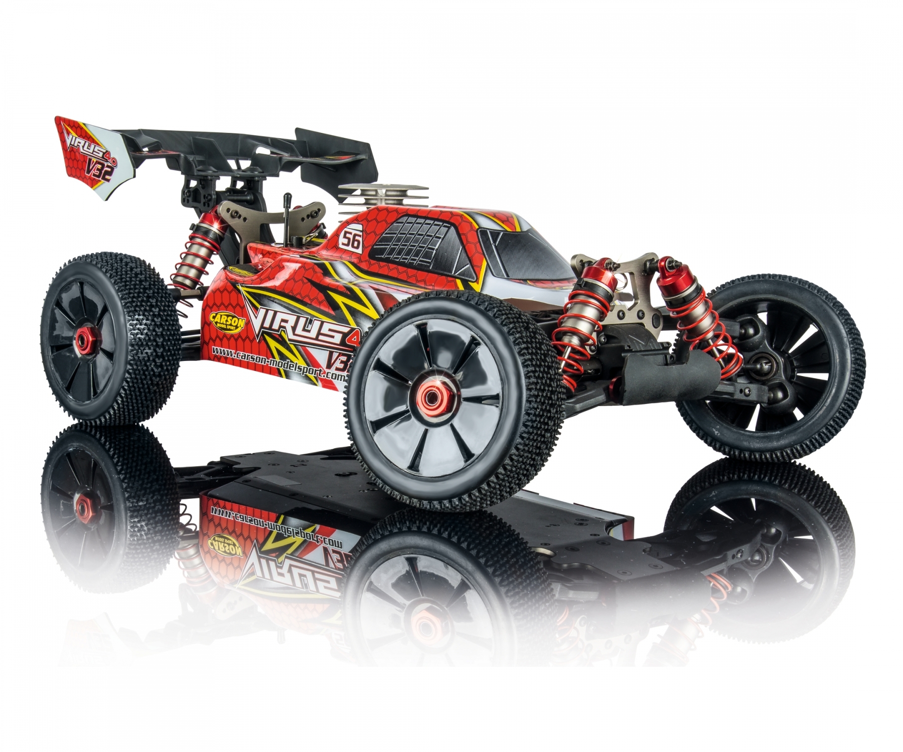 Buggy Virus 4.0 Pro V32 4WD Thermique RTR - 1/8 - CARSON 500204033