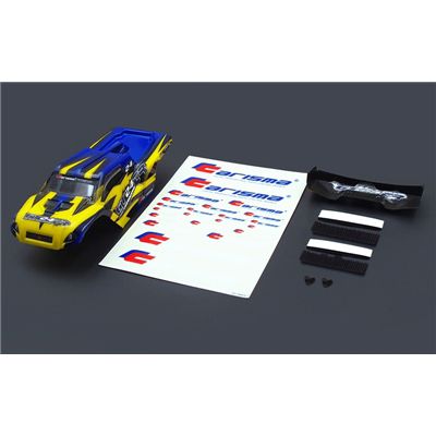 Carrosserie et aileron GT24TR Jaune/bleu