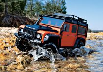 CARROSSERIE LAND ROVER DEFENDER ADVENTURE ORANGE PEINTE ET DECOREE - TRAXXAS TRX8011A