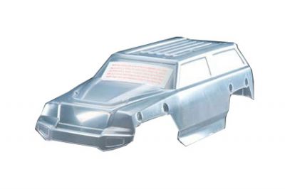 CARROSSERIE SUMMIT 1/16EME TRANSPARENTE + AUTOCOLLANTS