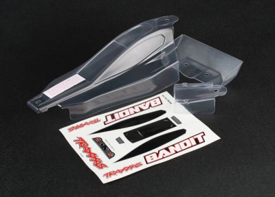 CARROSSERIE TRANSPARENTE DE BANDIT AVEC PLANCHE D\'AUTOCOLLANTS