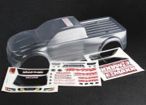 CARROSSERIE TRANSPARENTE E-MAXX BRUSHLESS + AUTOCOLLANTS