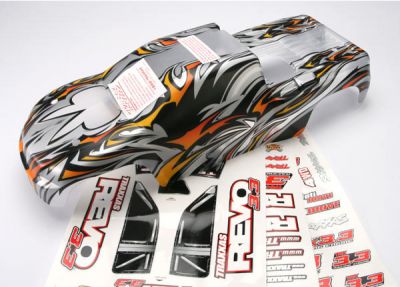 CARROSSERIE TRANSPARENTE REVO 3.3 PROGRAPHIX (CHASSIS RALLONGE)