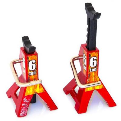 Chandelles (2) � cr�maill�re r�glable 6 Tonnes pour 1/10 - Hobbytech - HT-SU1801053