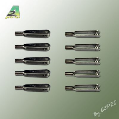 Chape acier nickel� M2 (10 pcs) - A2PRO - 6061