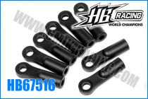 Chappes de tirant Avant (8 pcs) - HB67516 - Pièce détachée HB Racing