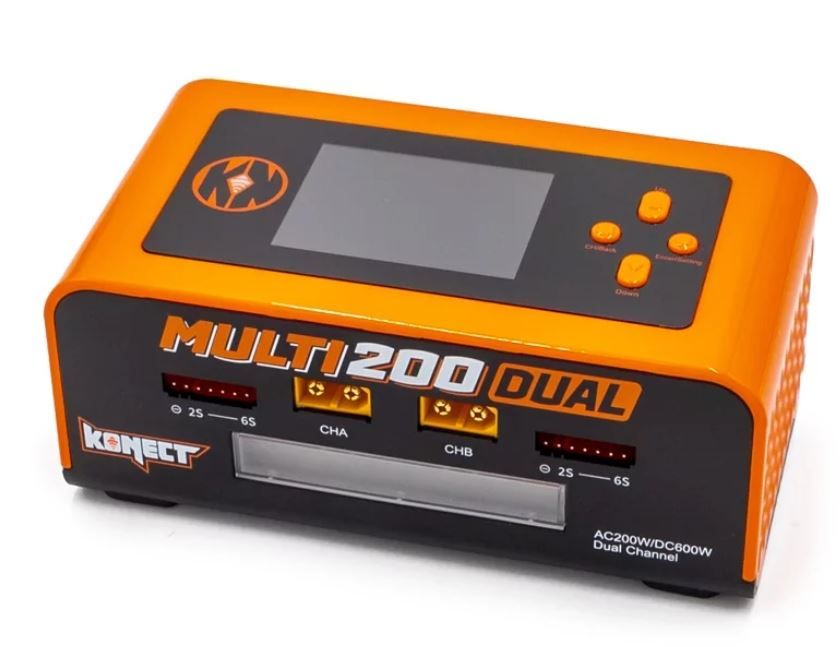 Chargeur DUAL AC/DC 200W Multi-Fonctions charge/decharge equilibreur KN-MULTI200-DUAL 