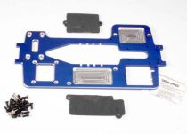 CHASSIS ALU 4MM 7075-T6 ALLEGE ANODISE BLEU