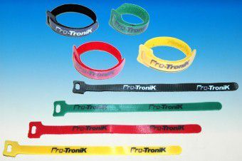 Colliers Velcro longueur 23cm 4 couleurs. En sachet de 8 pi�ces - S0448830