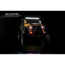 Crawler RC DF-4S PRO jaune 4WD avec Leds et Treuil 1/10 - 3163