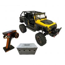 Crawler RC DF-4S PRO jaune 4WD avec Leds et Treuil 1/10 - 3163