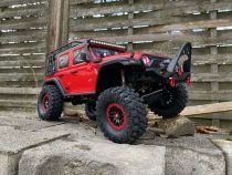 Crawler RC DF-4S PRO Rouge 4WD avec Leds et Treuil 1/10 - 3164