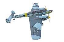 DYNAM MESSERSCHMITT BF110 1500MM WARBIRD W/O TX/RX/BATT - DYN8963