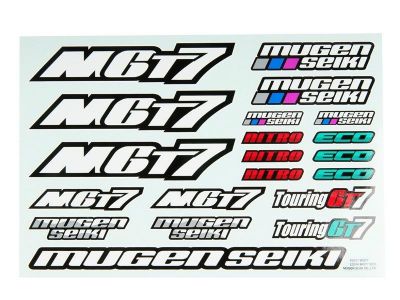 E1059 - Planche autocollants MGT7/MGT7E - Pi�ce d�tach�e MUGEN SEIKI