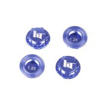 Ecrou de roue borgne bleu 1.25mm