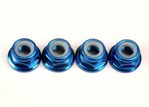 ECROUS NYLSTOP ALU EPAULES 5MM ANODISES BLEU (4)