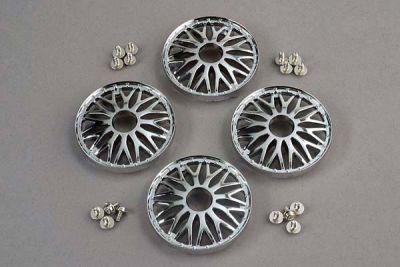 ENJOLIVEURS CHROME POUR JANTES BBS (4) + VIS (12)
