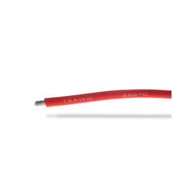 Fil silicone super souple 16AWG (1,32mm�) rouge - 1m