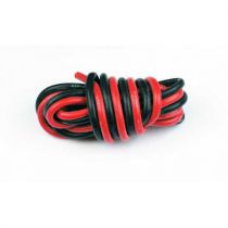 FILS SILICONE AWG ROUGE+NOIR LONGUEUR 1M