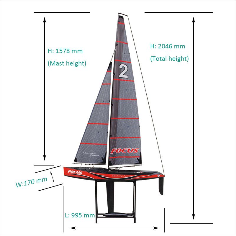 Prenez le Large avec le Voilier Radiocommandé FOCUS II RTR / MHD4S