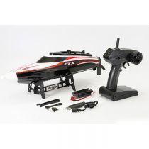 FTX BLACK VORTEX HIGH SPEED R/C RACE BOAT 44CM - FTX0701