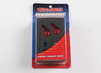 FUSEES DE DIRECTION GAUCHE/DROIT ALU ROUGE RUSTLER/STAMPEDE/BANDIT - TRX3636X - TRAXXAS