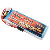 Gens ace Batterie Rx LiPo 2S-7.4V-2600 (JR plug) 92g - Straight