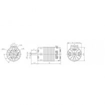 HOBBYWING 4268SD SENSORED G2 (BLACK) 1900KV MOTOR FOR 1/8TH