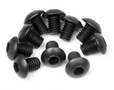 HPI Vis t�te ronde M3x4mm (x10) 100558
