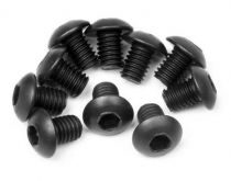 HPI Vis tête ronde M3x4mm (x10) 100558